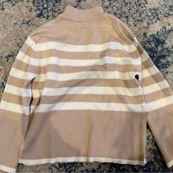 Women’s tan and white Zessica sweater - Picture 2 of 3
